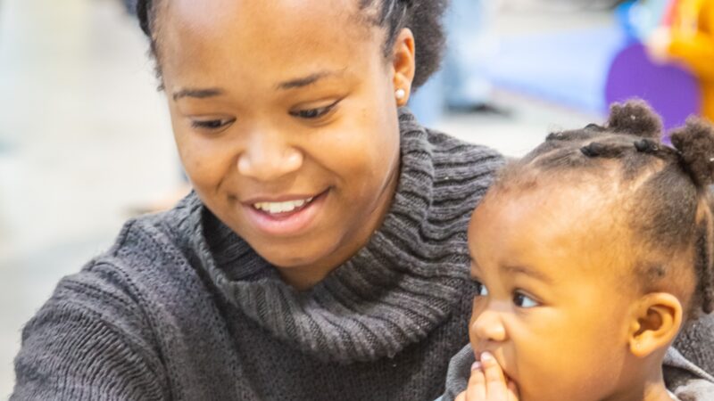 A mother and child together